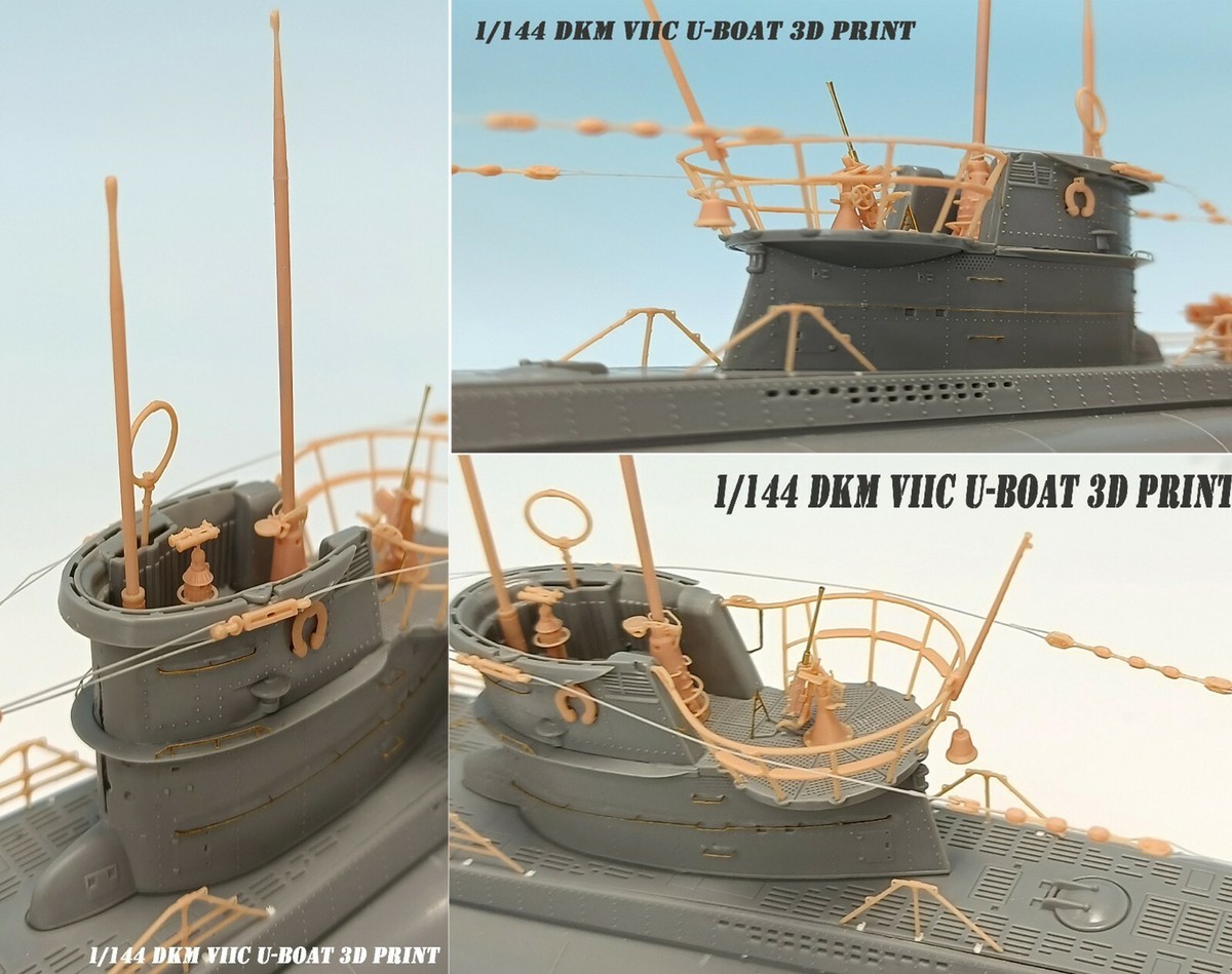 Bunker Studio 1/144 U-Boat VIIC Upgrade Set for Trumpeter 3D