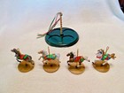 Hallmark Carousel with four Horses, Vintage 1989, Fun Decor — photo 5