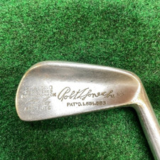 Spalding Robt. T. Jones Jr. Cushion-Neck Kro-Flite 4-iron steel shaft leather RH