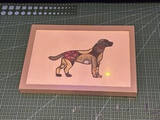 pheasant, rabbit or dog mural with shotgun shell back round ￼