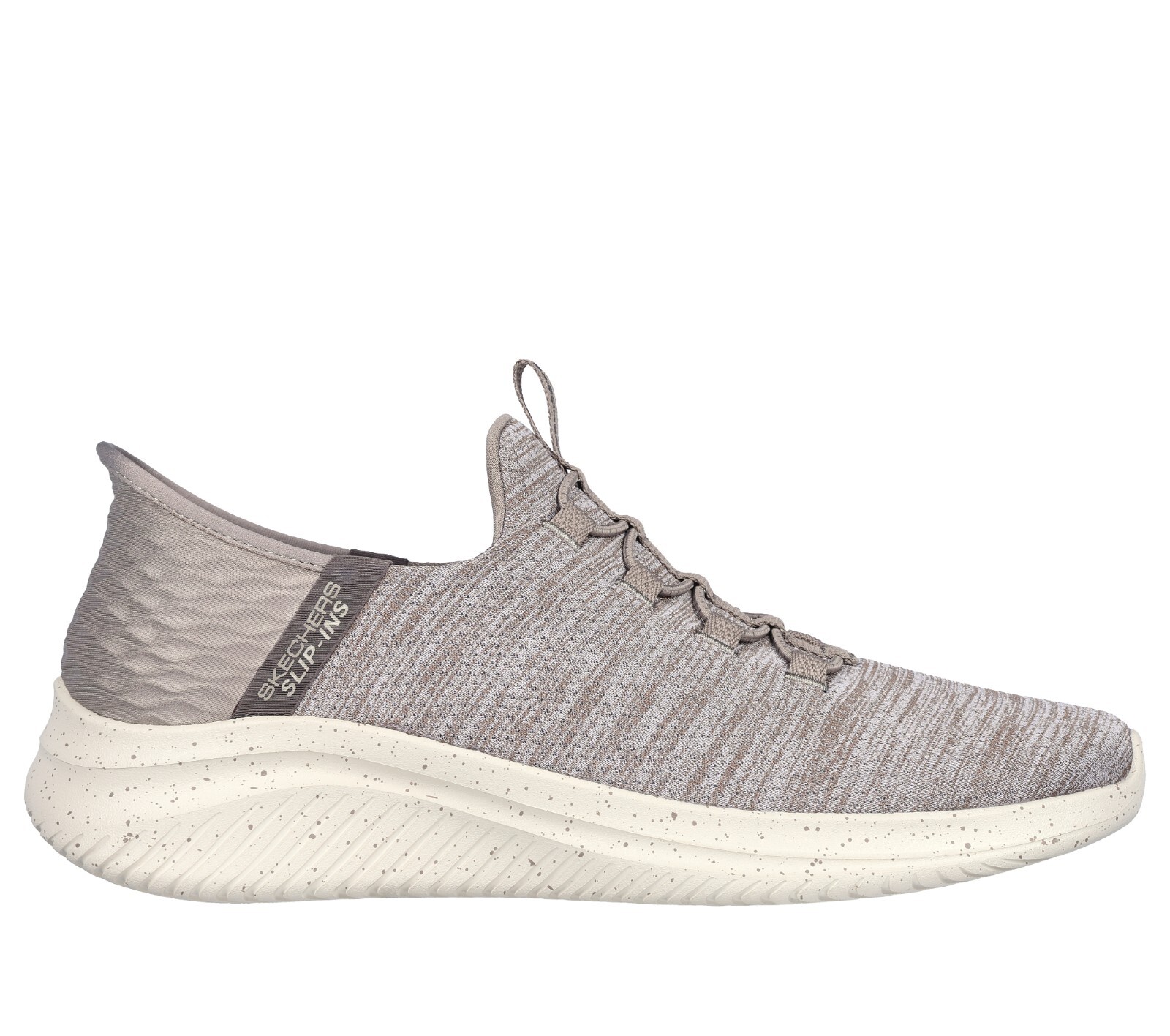 Мужские слипоны Skechers свободные руки широкая посадка серо-коричневый комфорт пена с эффектом памяти 232452 9590₽