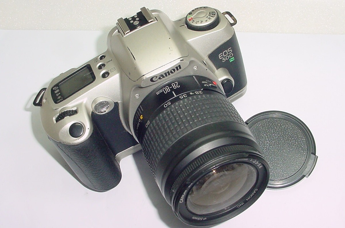Canon EOS 500N Reflex 35mm Con Obiettivo 28-80mm, Usata In Ottime Condizioni - Foto 3