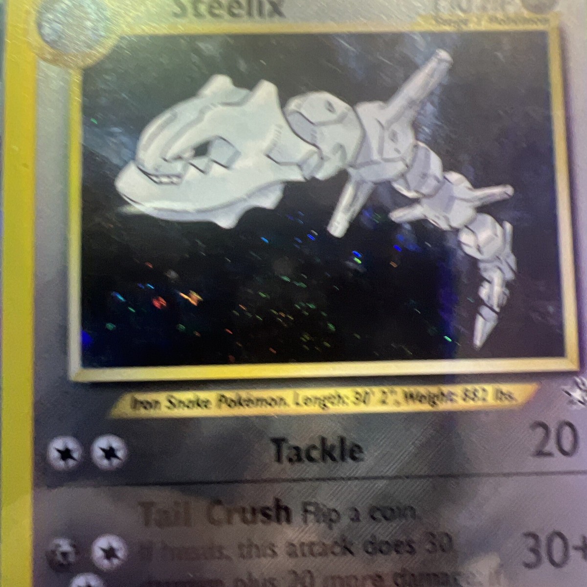 ??SWIRL??Steelix Pokemon 2000 Neo Genesis Unlimited 15/111 