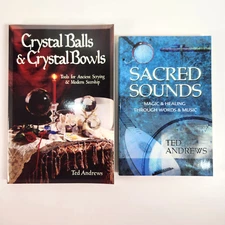 Sacred Sounds Crystal Balls Bowls Ted Andrews Signed PB Magic Healing Scrying