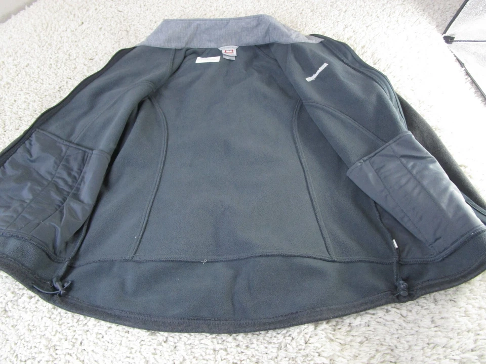 Avalanche Hombres Cremallera Completa Polar Térmica Suéter Chaqueta Gris Adulto Grande Foto 3 de 4