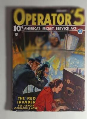 OPERATOR 5 PULP MAGAZINE JAN 1935 THE RED INVADER FREDERICK C DAVIS