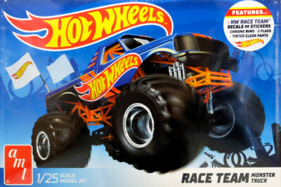 Hot Wheels Race Team Monster Truck in 1:25 AMT Model Kit Bausatz AMT1256