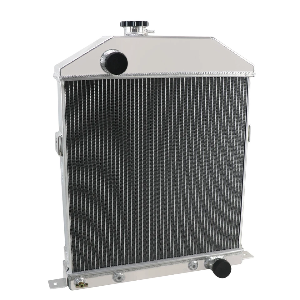 4 Row Radiator For 1942-1948 1946 1945 Ford Coupe Sedan Chevy Conversion Engine Foto 4 de 4