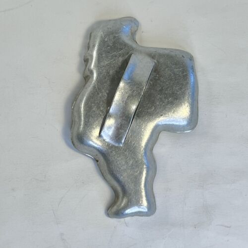 VTG Aluminiowa forma do cięcia ciasteczek Święty Mikołaj w profilu z uchwytem do pakowania - Zdjęcie 1 z 6