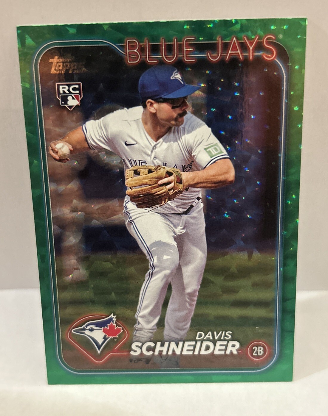 🟢🚨SP#/499 RC🚨🟢2024 Topps Series 1 Green Foil Davis Schneider Toronto #189