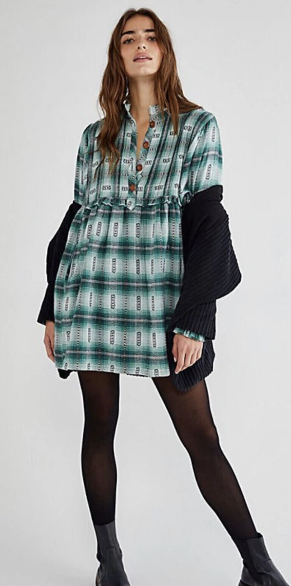 Flannel clearance babydoll dress