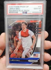LAMELO BALL 2020 PRIZM DRAFT PICKS RED WHITE BLUE ROOKIE #43 HORNETS PSA 10🔥