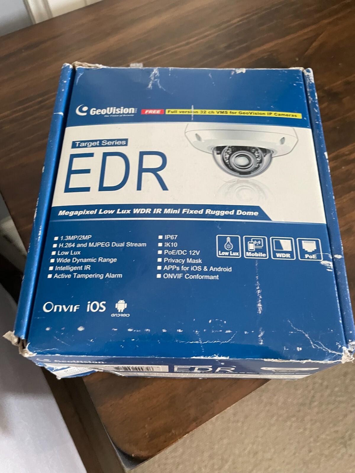 security camera GeoVision EDR seires 1.3 MP 2.8 mm lens GV-EDR1100-0F2-image