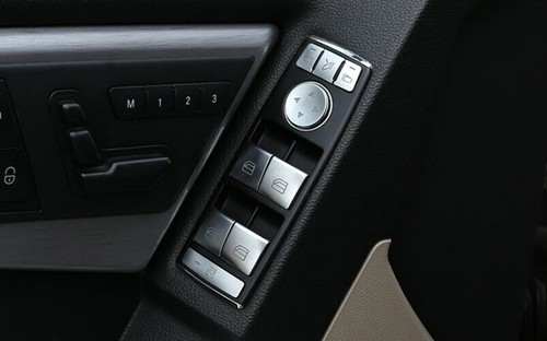 Fit For Benz GLE GLS 2016-2019 Matte Silver Glass Window Lifting Panel Sticker - Picture 6 of 9