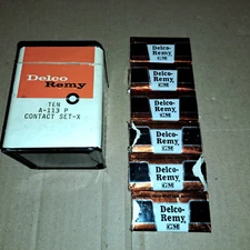 GM NOS Delco Remy A-113P Contact Sets (6) in Pull String Container GM # 1972057