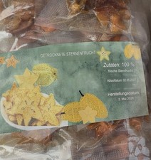 Sternfrucht getrocknet, 100% Frucht 6x1000g ,doppelt eingeschweißt!