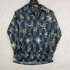 Vintage 1970s Van Heusen Splendor Men's Shirt Medium Disco Floral Leisure Wear