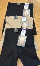 Flexees 2XL Girdle Shapewear Comfort Control Wear NEW NWT 3 Pairs Black & Nude