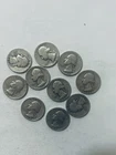1940’S Washington Quarters . 90% Silver 10 Coin Lot.