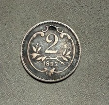 Austria 1893 2 Heller