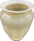 Antique Steuben Ivory Jade glass 5 inch vase; Carder design