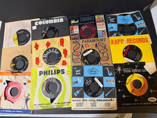 Collection of 46 45 Rpm Vinyl Records Lot of 46 MOST CLASSICS SHIPS IN ORIG CASE