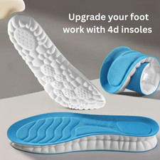 4D Work Boot Shoes Insoles Hiking Trainer Inner Soles Foot Inserts Support