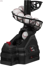 Furlihong 698BH Versatile Baseball & Tennis Toss Machine for Solo Training,Black
