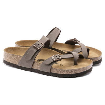 Birkenstock Mayari Mocha Birkibuc Sandals Regular/Wide Fit Women's Two-Strap New