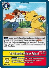 1x BT21-096 The Champion Ultimate Fighter World Convergence Digimon Card Game x1