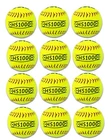 Hit Run Steal 12inch Practice Softballs Official Size and Weight 12Pack