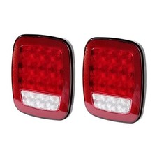 16 LED Stop Tail Turn Signal Backup Reverse Brake Lights Red/White Replacement