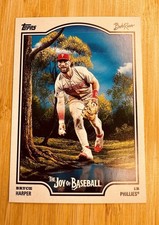2025 Topps Bob Ross x Joy of Baseball Bryce Harper 16-SP Beauty is Everywhere