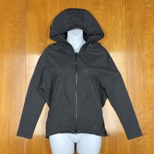 Lululemon Oversized Heathered Gray Hoodie Full Zip Women's Sz 2