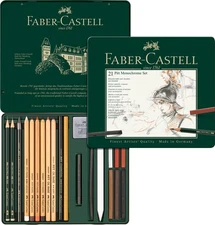 Faber-Castel 21 Piece Pitt Monochrome Tin Set
