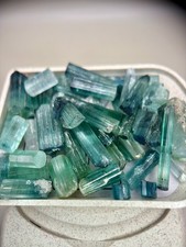 Afghanistan Blue-cap Tourmaline Crystal Parcel ~173ct (34.65g) Rough Lot