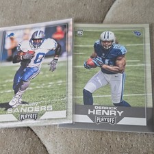 Panini 2016 Playoff NFL Football 2-Card Lot Barry Sanders #187 Henry RC #239