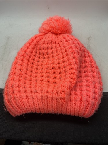 Under Armour ColdGear Infared - Pom Pom Hat - Coral - Girls 4-6 - Zdjęcie 3 z 6