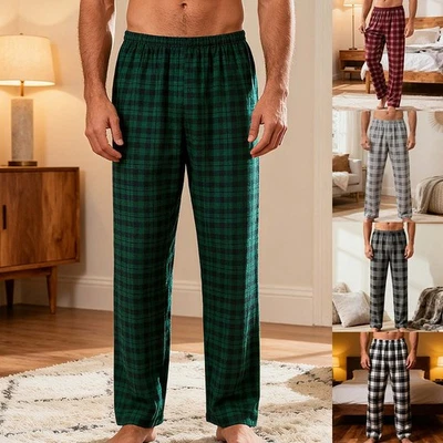 Karohose Schlafhose Karomuster Print Karo Straight Style Sleepware - Bild 1 von 4