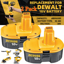 2PACK 18V For Dewalt 18 VOLT XRP DC9096 DC9098 Ni-Mh Battery DC9099 DC9096-2 7AH