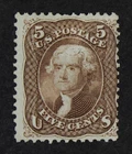 CKStamps: US Stamps Collection Scott#76 5c Jefferson Unused NG