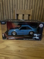 Jada Toys 1/24 Fast And Furious 1989 Ford Mustang GT Boxed Diecast Model Car