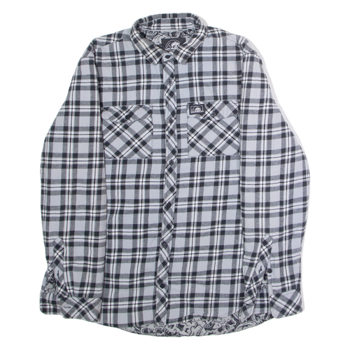Giacca invernale da uomo a quadri, calda giacca da boscaiolo, foderata, in pile con cappuccio e chiusura lampo, camicia in flanella spessa, con cappuccio da uomo, verde, S