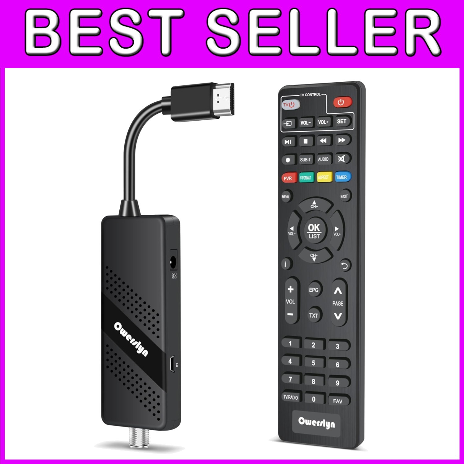 Digital TV Tuner Box with Recording, USB Player