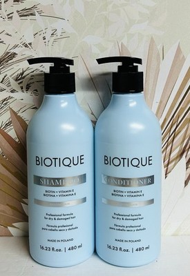 Biotique ~ Biotin & Vitamin E Shampoo & Conditioner 16.23 fl oz Each
