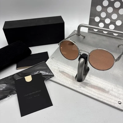 Oliver Peoples X The Row Titanium MSRP $495 Sunglasses 1197ST Box NEW!