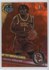 2023-24 Bowman U Chrome Sapphire Edition Orange 23/25 Isaiah Collier #96 5i3