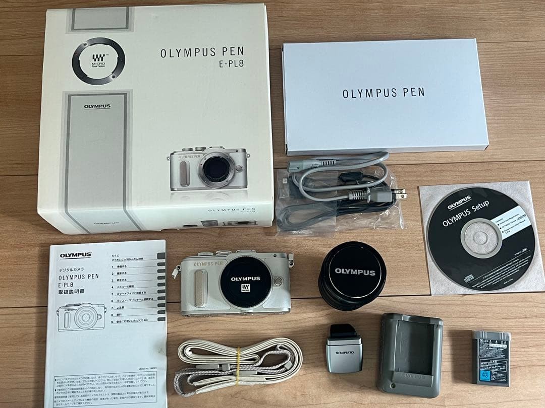 OLYMPUS PEN E-PL8 White 40-150mmf4-5.6 Boxed | eBay