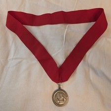 Military Order of Saint Barbara Medal Red Neck Ribbon US Army Field Artillery