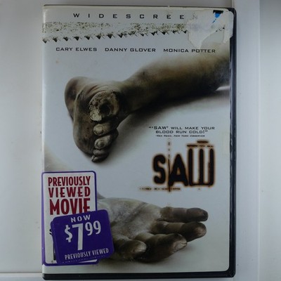 Saw DVD 2004 Widescreen Cary Elwes Danny Glover James Wan Horror Thriller